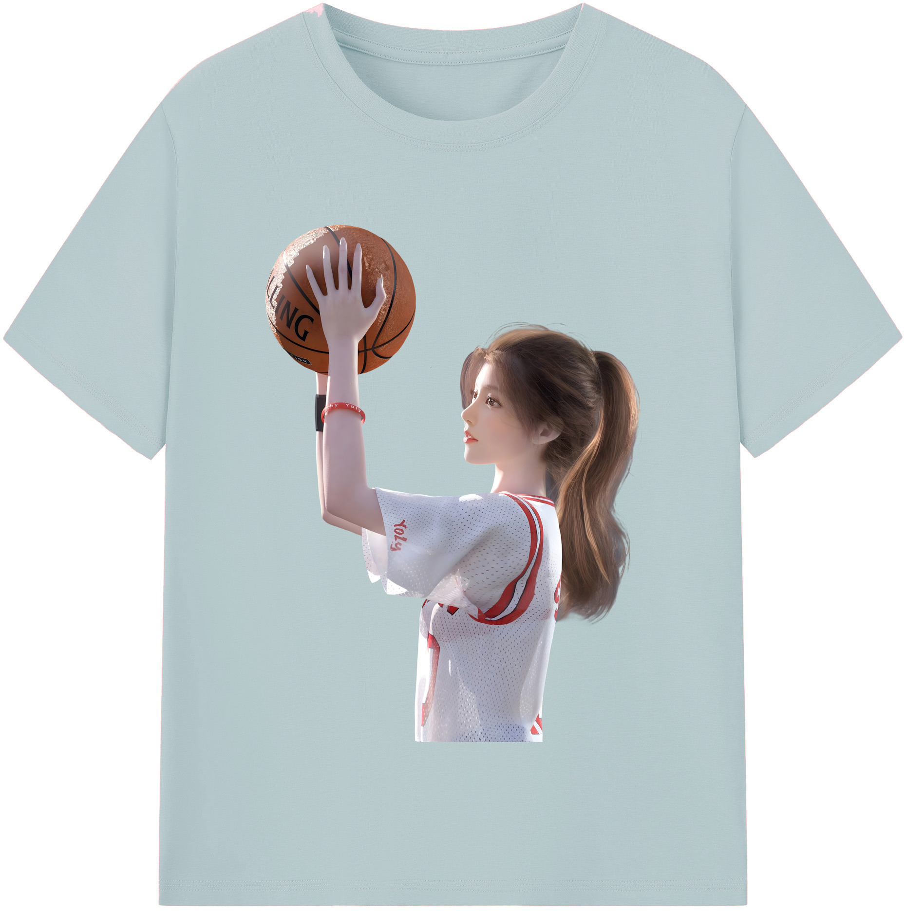 SLAM DUNK／スラムダンク 綿100％半袖Tシャツ（フロントプリント）